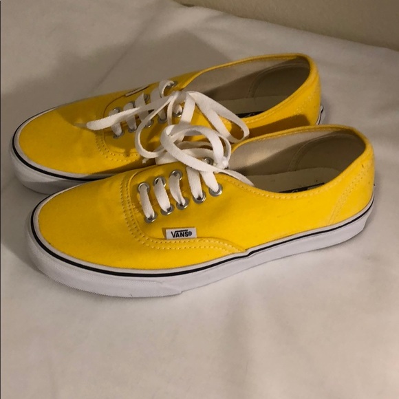 mens yellow vans